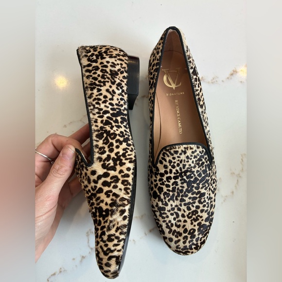 Vince Camuto Shoes - Vince Camuto signature horse hair leopard loafers size 8